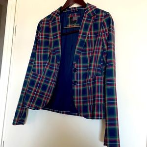 The limited barely worn cute plaid blazer
